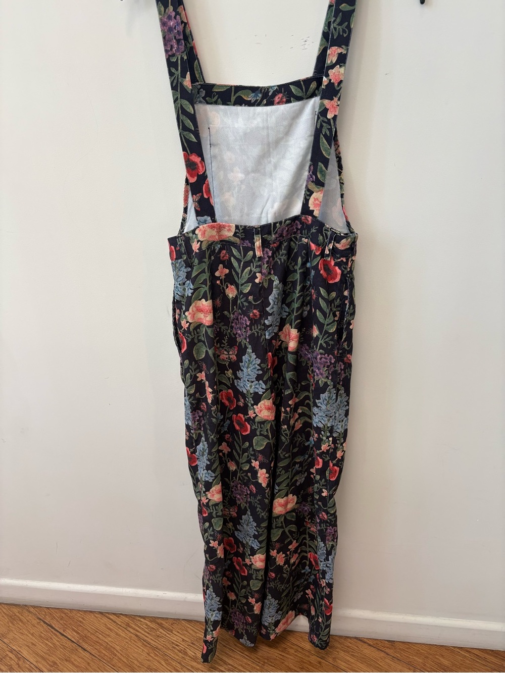 Cider Black Floral Pinafore Jumpsuit - Picture 2 of 3